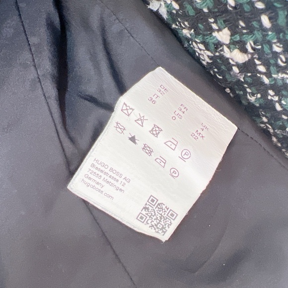 Hugo Boss Jalay Cropped Tweed Blazer size 0 NWOT - Picture 13 of 14